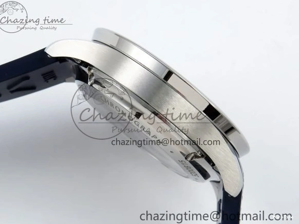 MIROTIME 0412 Casual Portuguese Chrono IW3716 Z+F 1:1 Best Edition White Dial on Blue Rubber Strap A 7016